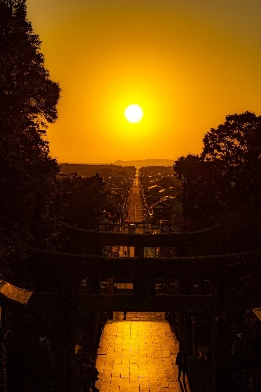 絶景「光の道」と福津の暮らし