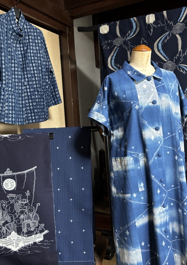 久留米かすり　藍華(あいか)　田中絣工房展