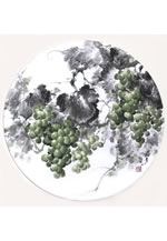 墨彩画で描く葡萄と龍図展