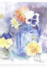 優しい花の水彩画展