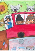 路線バス利用促進福岡県内一斉キャンペーン「バスに乗ろう！！イラスト受賞作品展」