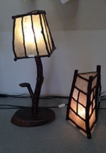 和紙と灯(あか)りとトンボ玉