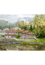 透明水彩画展―九州とイギリスの風景―