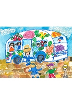 路線バス利用促進　福岡県内一斉キャンペーン「バスに乗ろう！！イラスト作品展」