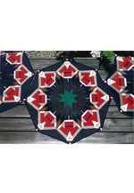 古布の作品と切子展